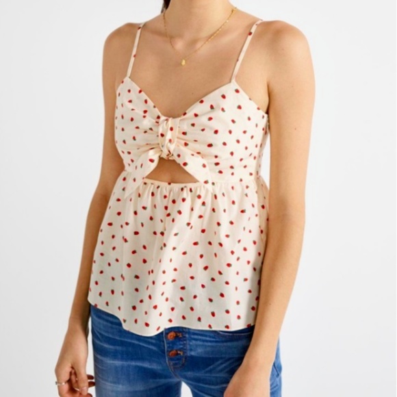 Madewell Tops - MADEWELL Strawberry Tank Top
